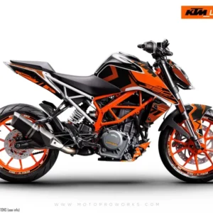 KTM 390 Duke GRAFIIKAT - "Rasorblade" (Oranssi)