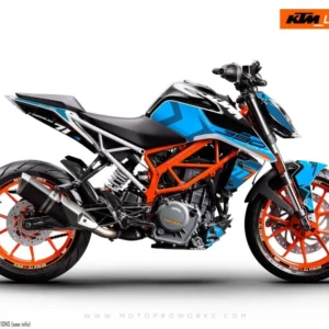 KTM 390 Duke GRAFIIKAT - "Rasorblade" (Sininen)
