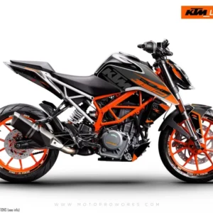 KTM 390 Duke GRAFIIKAT - "Torque" (Musta/Oranssi)