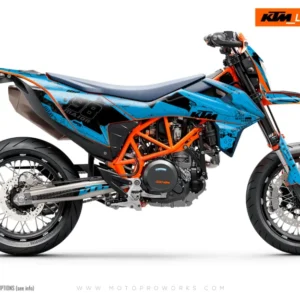 KTM 690 Enduro GRAFIIKAT - "Armatech" (Vaaleansininen)