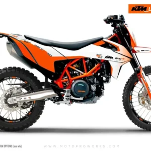 KTM 690 Enduro GRAFIIKAT - "Fade" (Valkoinen)