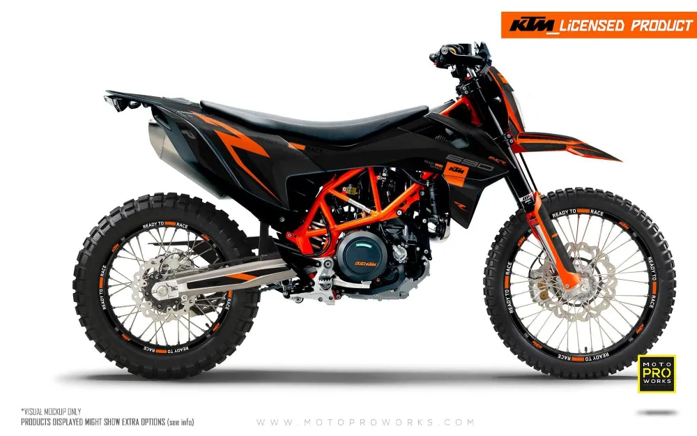KTM 690 Enduro R GRAFIIKAT - "Torque Reloaded" (Musta/Oranssi)