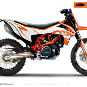 KTM 690 Enduro R GRAFIIKAT - "Torque" (Solid/Oranssi/Valkoinen)