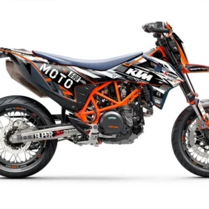 KTM 690 SMC-R GRAFIIKAT - "Phantom" (Valkoinen)