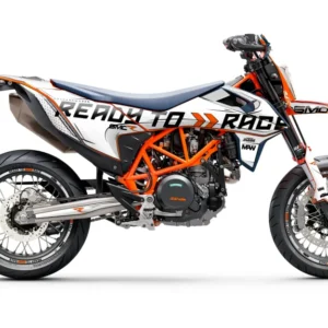 KTM 690 SMC-R GRAFIIKAT - "Ready2Race-Trace" (Valkoinen)