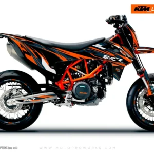 KTM 690 SMC-R GRAFIIKAT - "Ripple" (Oranssi)