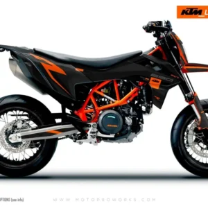 KTM 690 SMC-R GRAFIIKAT - "Torque Reloaded" (Musta/Oranssi)
