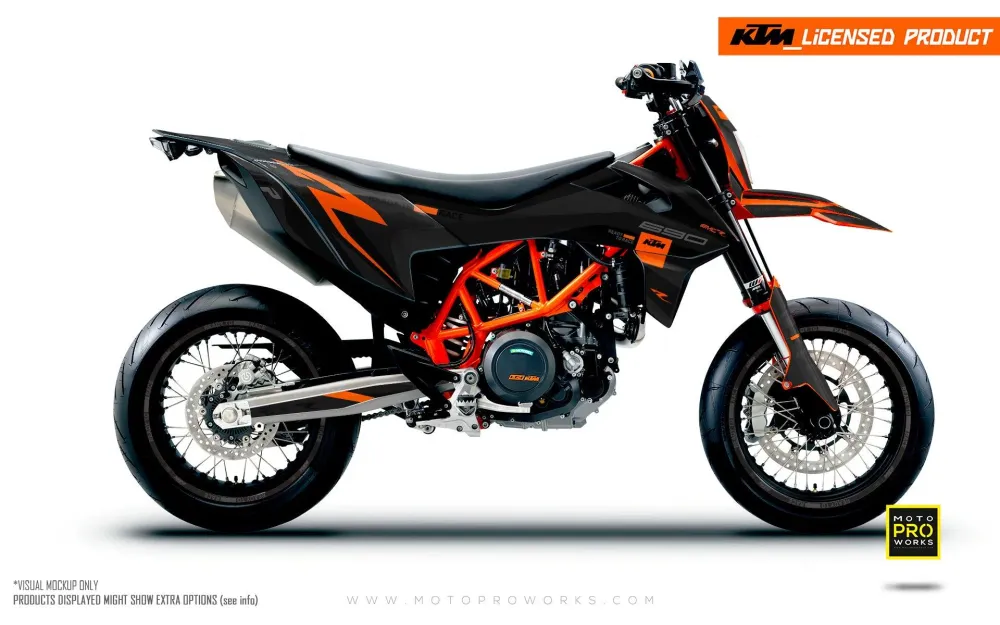 KTM 690 SMC-R GRAFIIKAT - "Torque Reloaded" (Musta/Oranssi)