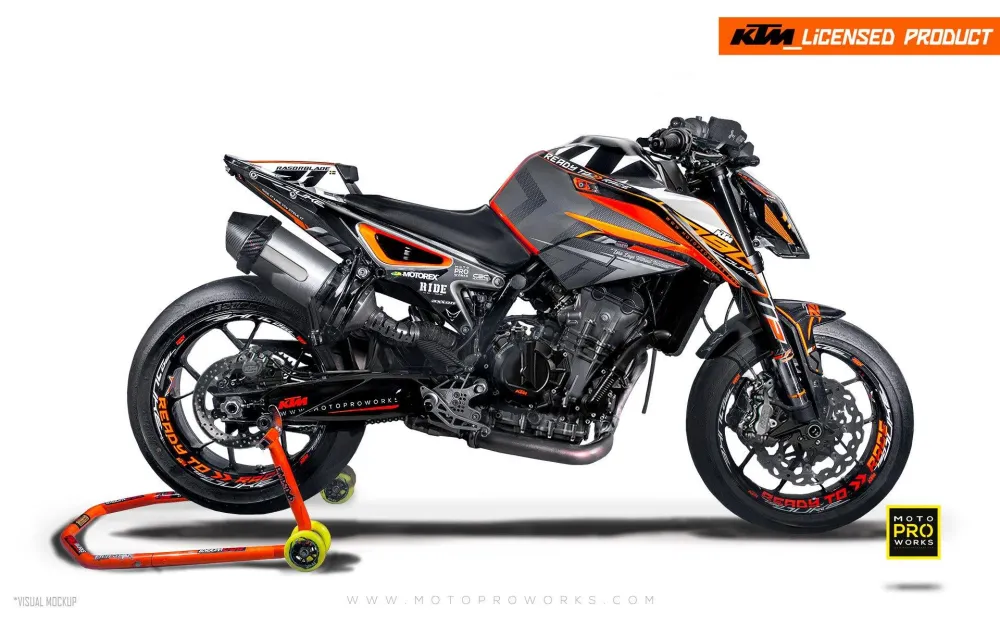 KTM 790 Duke GRAFIIKAT - "Rasorblade" (Black/Orange)