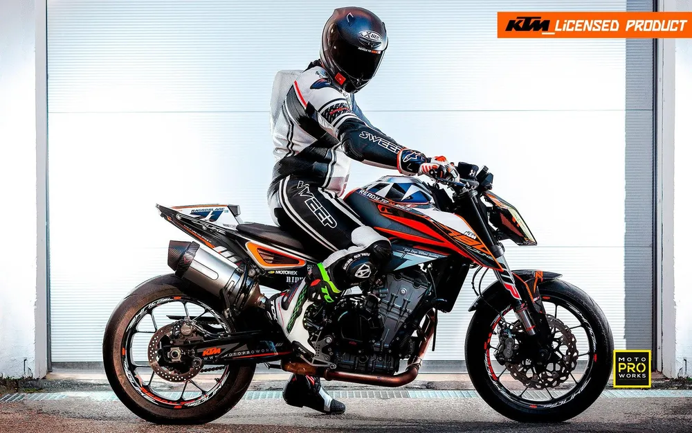 KTM 790 Duke GRAFIIKAT - "Rasorblade" (Black/Orange)
