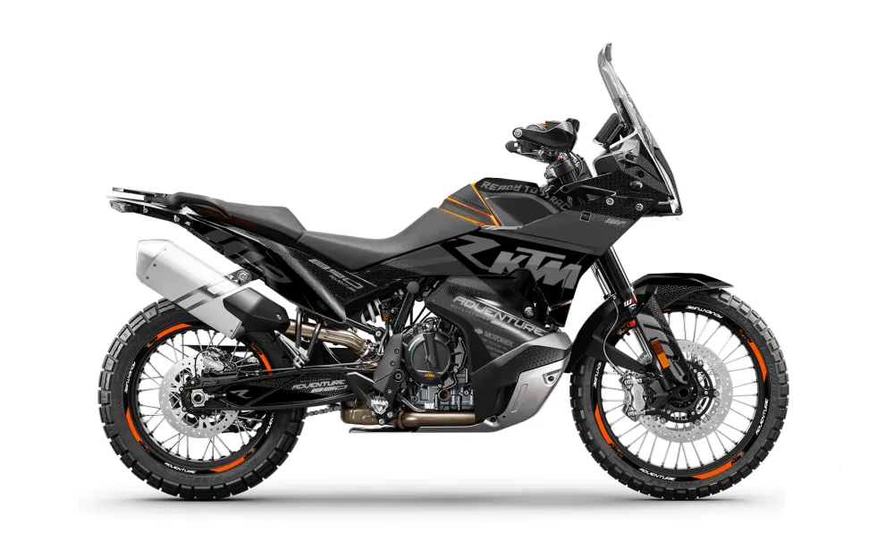 KTM 790/890 Adventure R/S 2023-2024 GRAFIIKAT - "RR-Tech" (Musta)