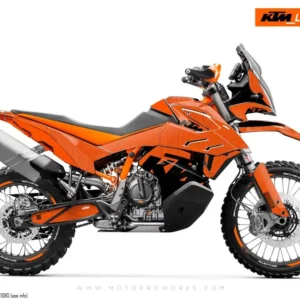 KTM 790/890 Adventure R/S GRAFIIKAT - "Topography" (Oranssi)