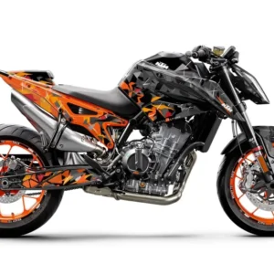 KTM 790/890 Duke GRAFIIKAT - "Flake" (Musta/Oranssi)
