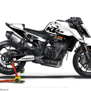 KTM 790/890 Duke GRAFIIKAT - "Pitlane" (Valkoinen/Musta)