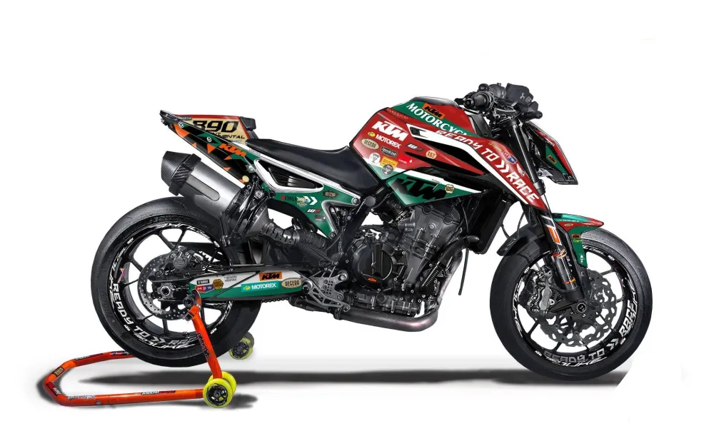 KTM 790/890 Duke GRAFIIKAT - "Regera" (Punainen/Vihreä)