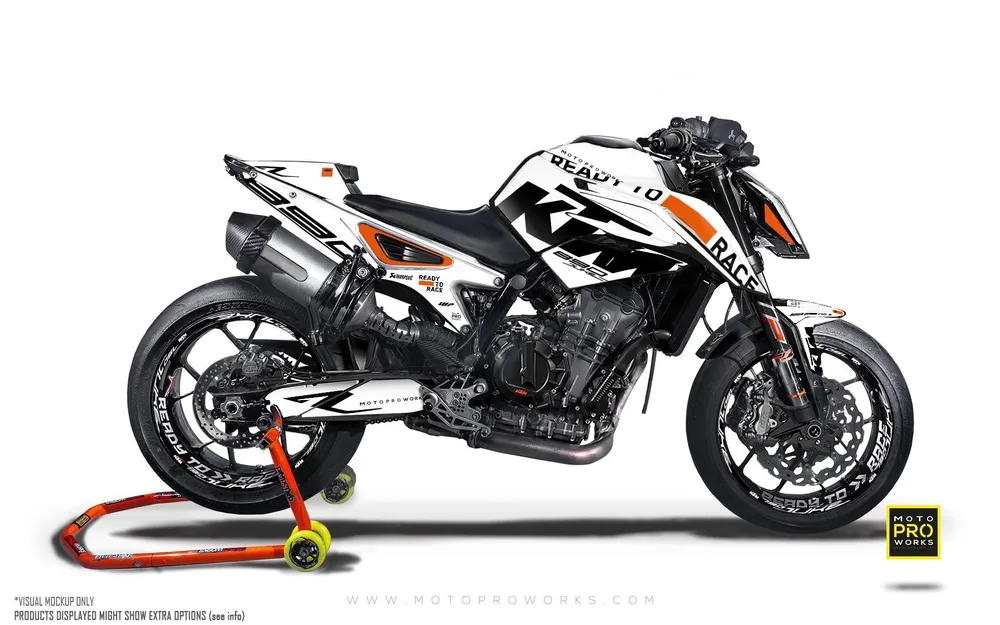 KTM 790/890 Duke GRAFIIKAT - "Sector" (Valkoinen)