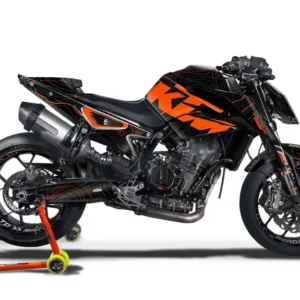 KTM 790/890 Duke GRAFIIKAT - "Topography" (Musta/Oranssi)