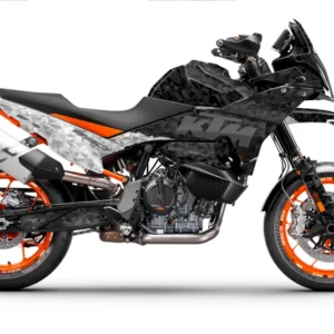 KTM 890 SMT GRAFIIKAT - "Polyatomic" (Musta/Valkoinen)