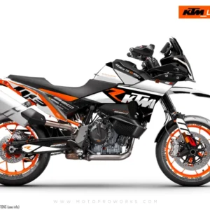 KTM 890 SMT GRAFIIKAT - "RR-Tech" (Valkoinen)