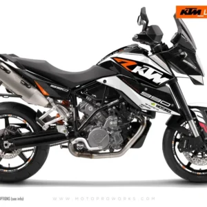 KTM 990 SM / SMR / SMT GRAFIIKAT - "RR-Tech" (Valkoinen)