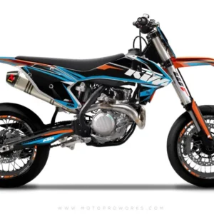KTM EXC/SX/XC GRAFIIKAT - "REUNA" (sininen)