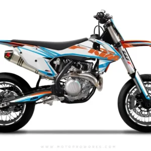 KTM EXC/SX/XC GRAFIIKAT - "REUNA" (sininen/valkoinen)