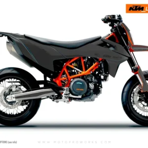 KTM GRAFIIKAT - 690 SMC-R "Fade" (Harmaa)
