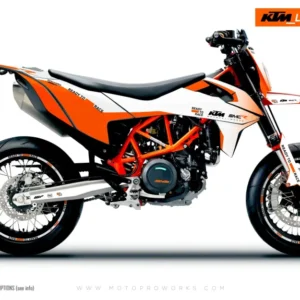 KTM GRAFIIKAT - 690 SMC-R "Fade" (Valkoinen)