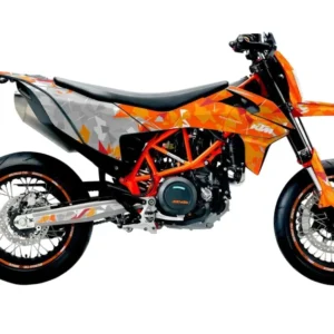 KTM GRAFIIKAT - 690 SMC-R "Flake" (Grey/Orange)