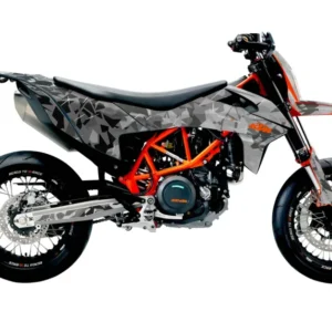 KTM GRAFIIKAT - 690 SMC-R "Flake" (Musta/Harmaa)