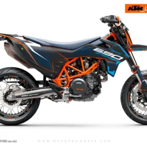 KTM GRAFIIKAT - 690 SMC-R "Fuel" (Sininen/Tummanharmaa)