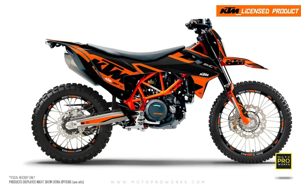 KTM GRAFIIKAT - 690 SMC-R "Mounty" (Black/Orange)
