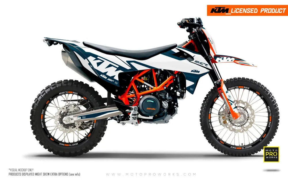 KTM GRAFIIKAT - 690 SMC-R "Mounty" (Blue/White)
