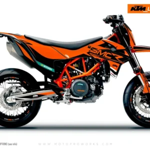 KTM GRAFIIKAT - 690 SMC-R "Racer" (Black/White/Orange)