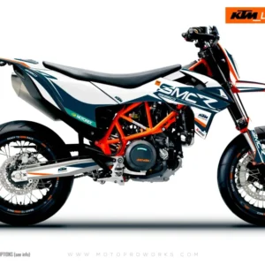 KTM GRAFIIKAT - 690 SMC-R "Racer" (Blue/White/Orange)
