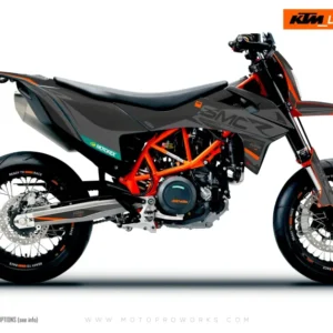 KTM GRAFIIKAT - 690 SMC-R "Racer" (Harmaa)