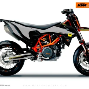 KTM GRAFIIKAT - 690 SMC-R "Sprint" (Harmaa)