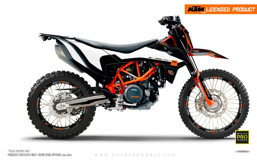 KTM GRAFIIKAT - 690 SMC-R "Sprint" (Musta/Valkoinen)