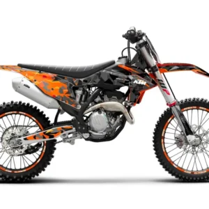KTM GRAFIIKAT - EXC/SX "Flake" (Musta/Oranssi)