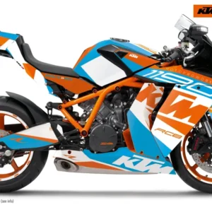 KTM RC8 1190 2011-2015 GRAFIIKAT - "Torque" (Valkoinen/Sininen/Oranssi)