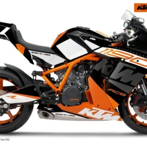KTM RC8 1190 2011-2015 GRAFIIKAT - "Torque" (Valkoinen/Musta/Oranssi)