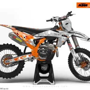 KTM SX / SX-F GRAFIIKAT - "Flake" (Oranssi/Harmaa)