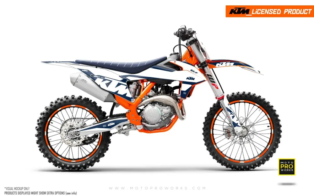 KTM SX / SX-F GRAFIIKAT - "Mounty" (Sininen/Valkoinen)