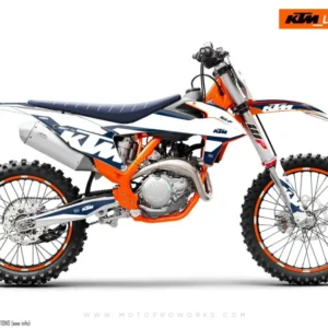 KTM XC / XC-F / XC-W GRAFIIKAT - "Mounty" (Sininen/Valkoinen)