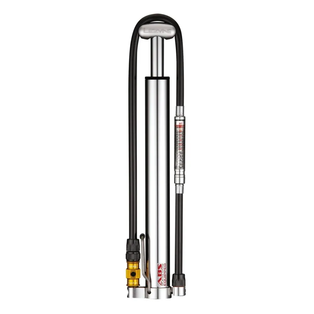 LEZYNE MICRO FLOOR DRIVE HVG kompakti jalkapumppu hopea