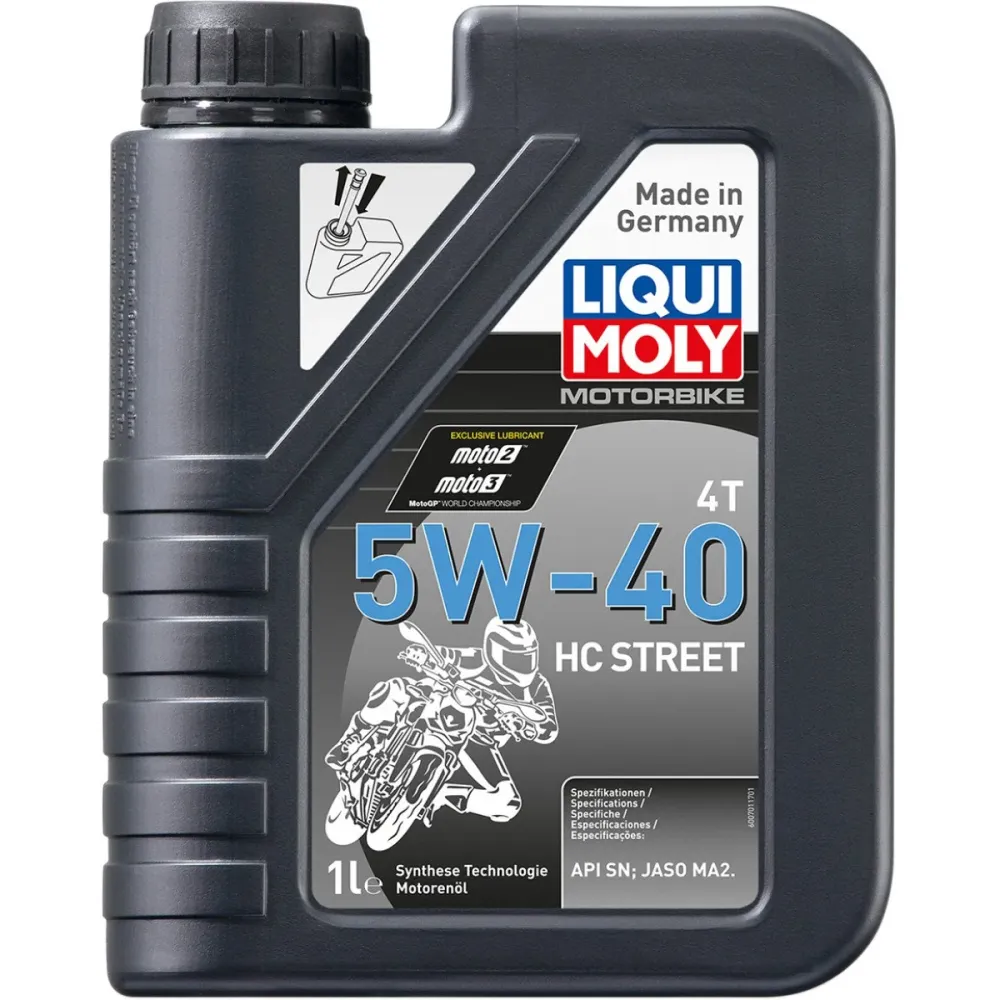 Liqui Moly Moottoriöljy Synteettinen 4T 5W-40 HC Street 1L
