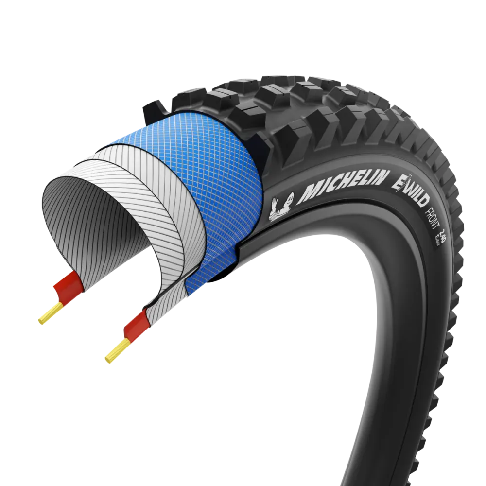 MICHELIN E-WILD FRONT Performance Line 29x2.40 Tubeless Ready Soft Black -rengas MICHELIN E-WILD FRONT Performance Line 29...