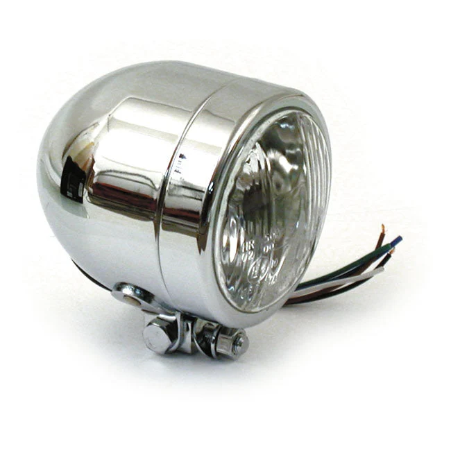 Moottoripyörän ajovalo 4" H7 Chrome