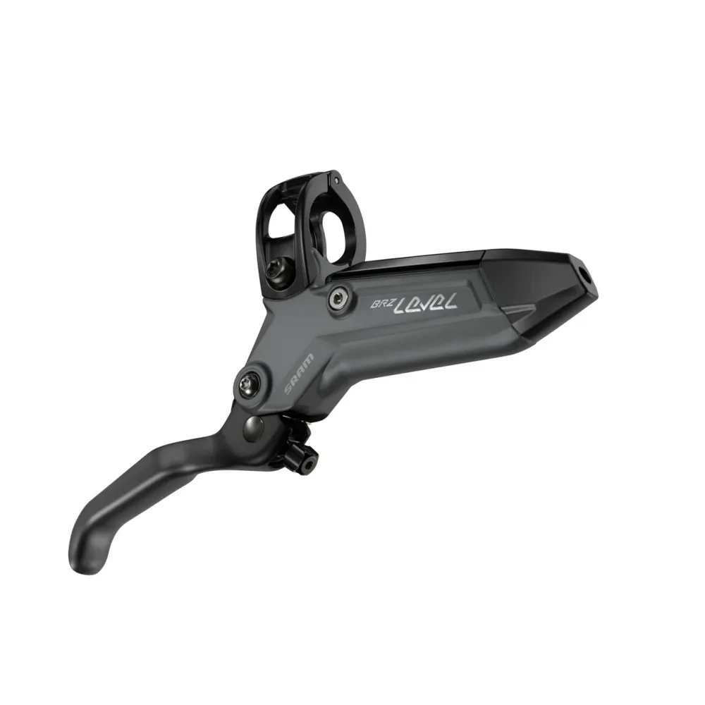Pari SRAM LEVEL BRONZE STEALTH 4-mäntäisiä harmaita jarruja.