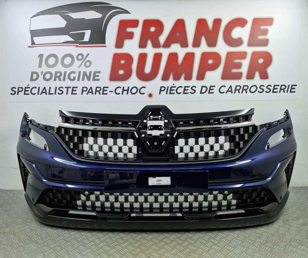 Etupuskuri Renault Austral Esprit Alpine (06/2022 alkaen) – Uusi alkuperäinen Bleu Negra tutkien ja pysäköintiavustimen ka...